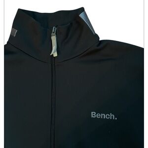 Bench. - Full-Zip Track Jacket - High Collar Neck - Black – Large – EUC